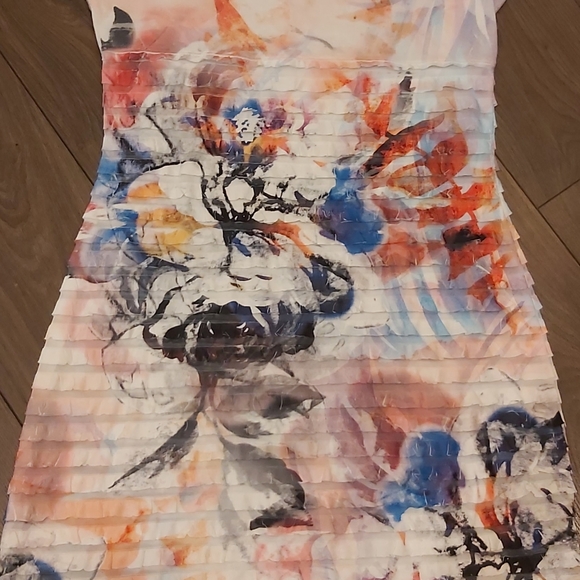 Cubism colorful  layered dress - Picture 7 of 10